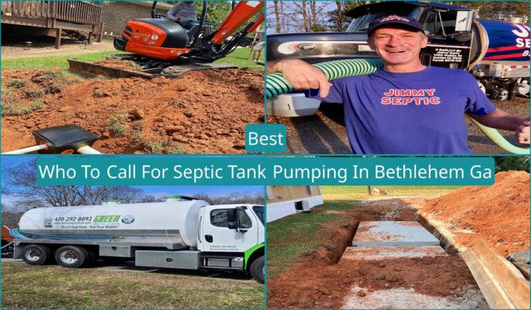 Who To Call For Septic Tank Pumping In Bethlehem, GA