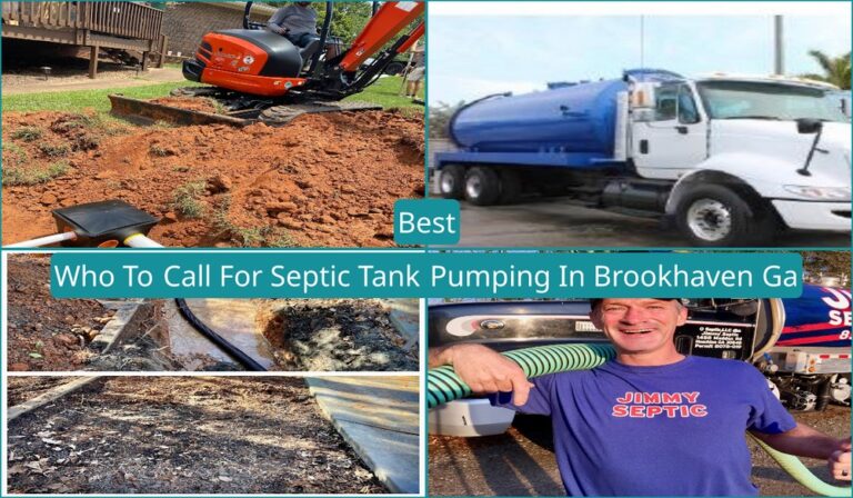 Best Who To Call For Septic Tank Pumping In Brookhaven, GA