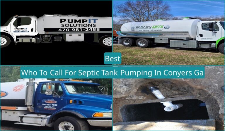 Who To Call For Septic Tank Pumping In Conyers, GA