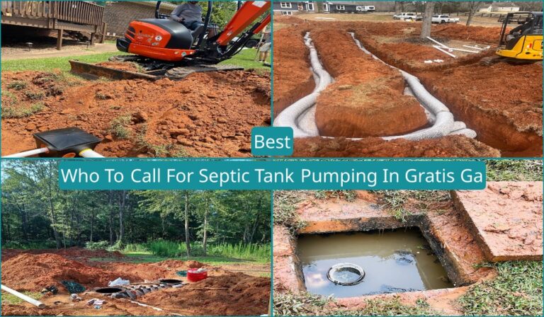 Who To Call For Septic Tank Pumping In Gratis, GA