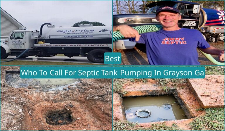 Who To Call For Septic Tank Pumping In Grayson, GA