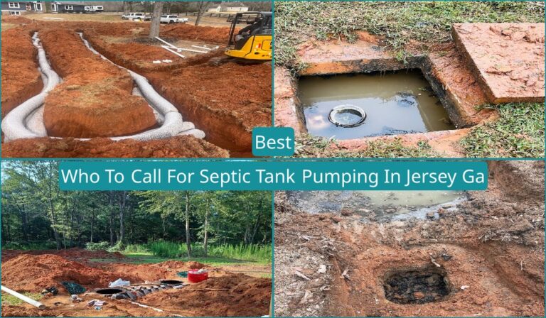 Who To Call For Septic Tank Pumping In Jersey, GA