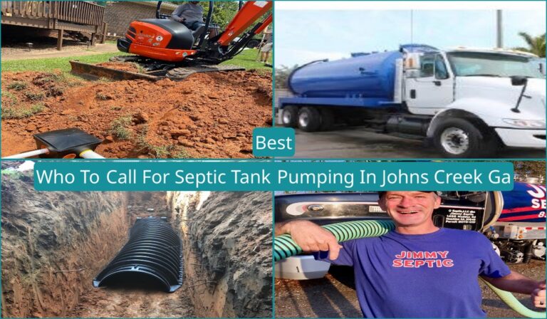 Who To Call For Septic Tank Pumping In Johns Creek, GA