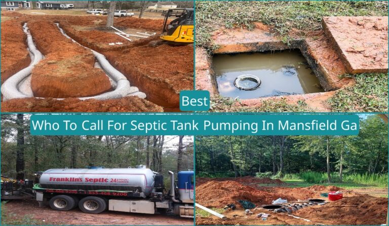 Best Who To Call For Septic Tank Pumping In Mansfield, GA