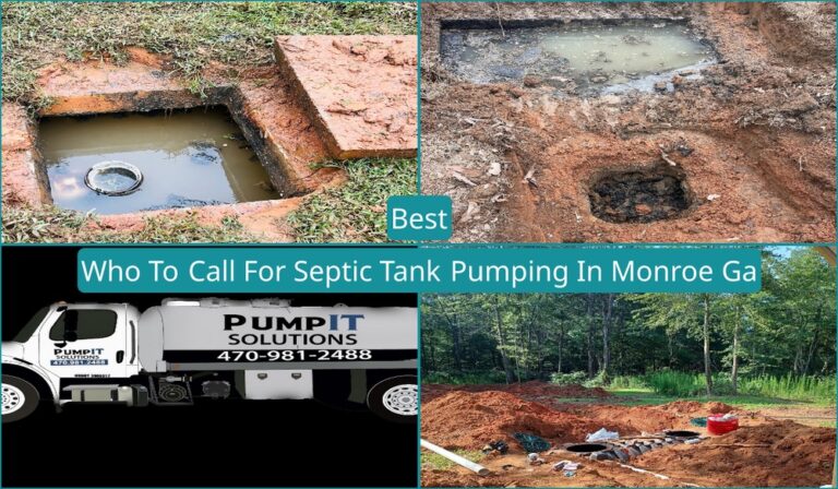 Who To Call For Septic Tank Pumping In Monroe, GA