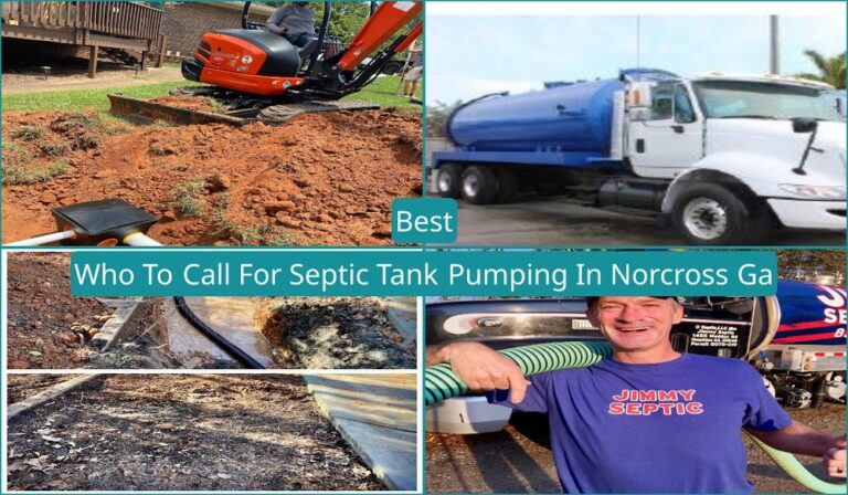 Who To Call For Septic Tank Pumping In Norcross, GA