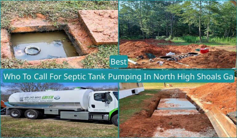 Who To Call For Septic Tank Pumping In North High Shoals, GA